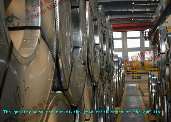 2B BA ASTM INOX Hot Rolled Stainless Steel Coil with 914mm 1220mm 1524mm Width , 15mm Steel Coils