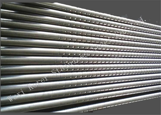 Welded Decoration Stainless Steel Coiled Threaded Pipe , Heat Exchanger Stainless Steel Tube