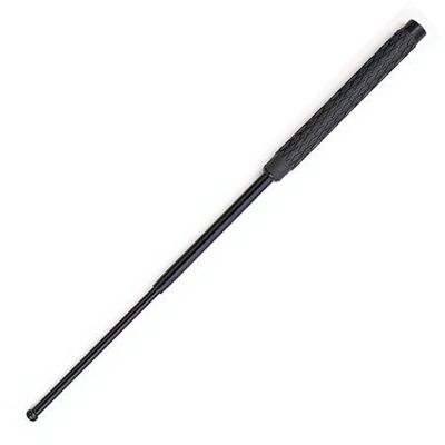 200mm Expandable police rubber baton with Seamless Stainless Steel Tube